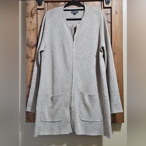 Nicole Miller Full Zip Knit Cardigan XL Speckle Pattern